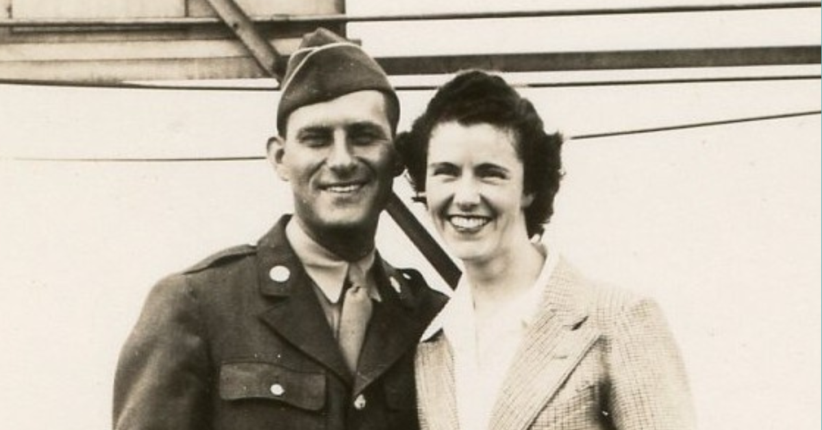 Jack and Helen before he ships out in WWII